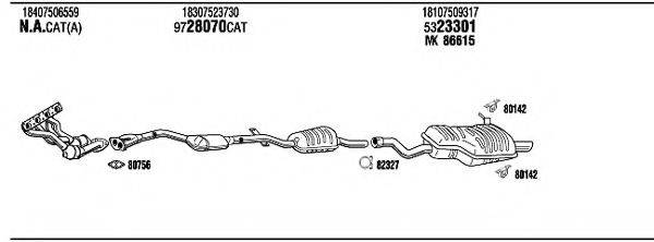 WALKER BWH16326 Система випуску ОГ