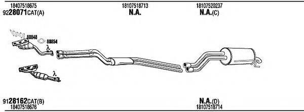 WALKER BWH16828B Система випуску ОГ