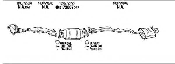 WALKER BWH18308B Система випуску ОГ