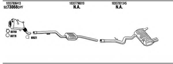 WALKER BWH19932BB Система випуску ОГ