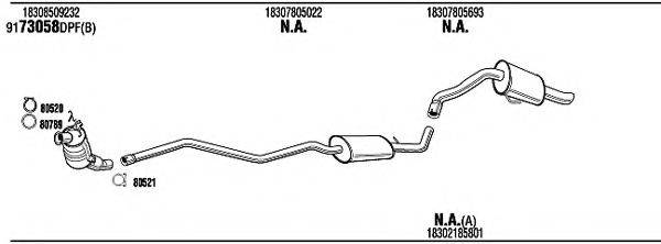 WALKER BWH25445BB Система випуску ОГ