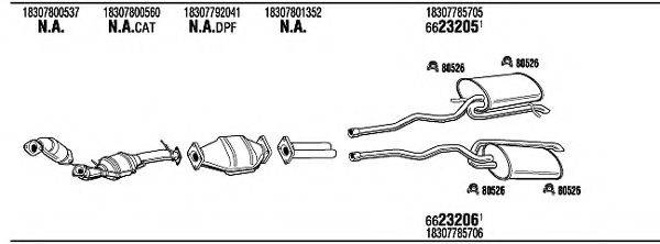 WALKER BWH34968B Система випуску ОГ