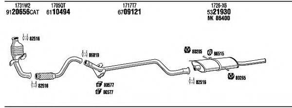 WALKER CIH17680 Система випуску ОГ