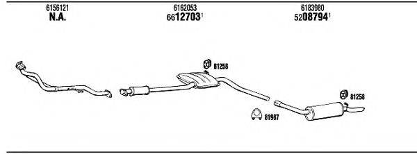 WALKER FO60334 Система випуску ОГ