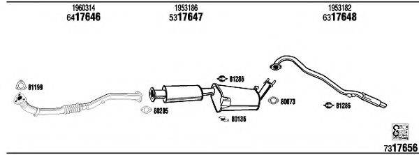 WALKER FO76001 Система випуску ОГ