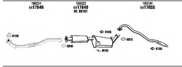 WALKER FO76005 Система випуску ОГ