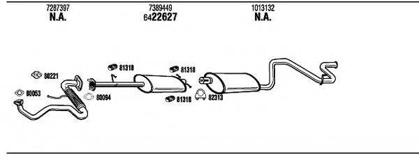 WALKER FO80144A Система випуску ОГ