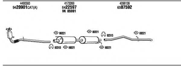 WALKER FO80163A Система випуску ОГ