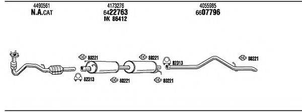 WALKER FO80178A Система випуску ОГ