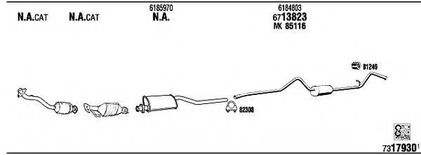 WALKER FO80527 Система випуску ОГ