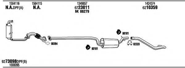 WALKER FOH18517B Система випуску ОГ