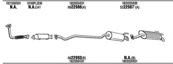 WALKER HO62009 Система випуску ОГ