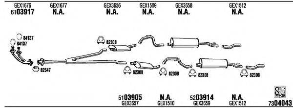 WALKER JA30202B Система випуску ОГ