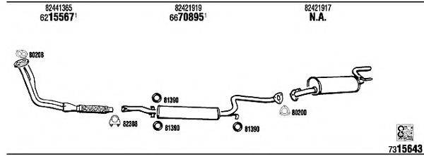 WALKER LN20130 Система випуску ОГ