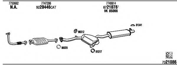 WALKER LN40032 Система випуску ОГ