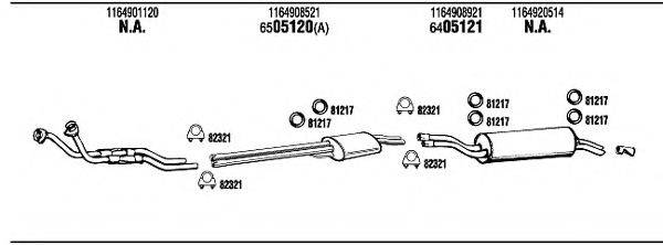 WALKER MB44302A Система випуску ОГ