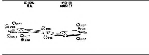 WALKER MB52604C Система випуску ОГ