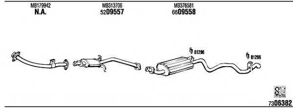 WALKER MI65514A Система випуску ОГ