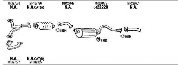 WALKER MI65543 Система випуску ОГ