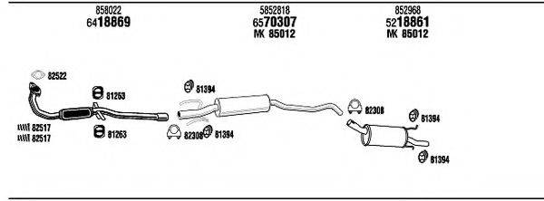 WALKER OP30085 Система випуску ОГ