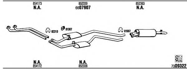 WALKER OP40036D Система випуску ОГ