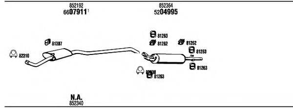 WALKER OP81005B Система випуску ОГ