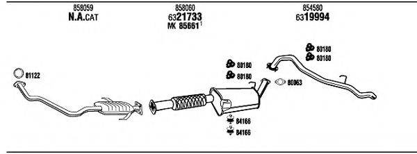 WALKER OP85005 Система випуску ОГ