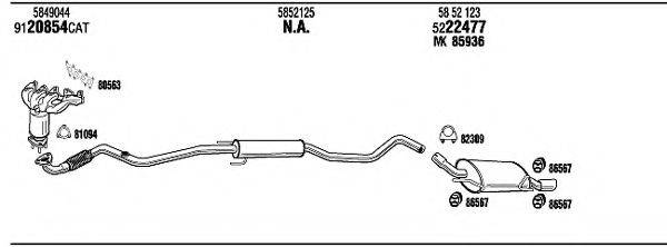 WALKER OPH14912 Система випуску ОГ