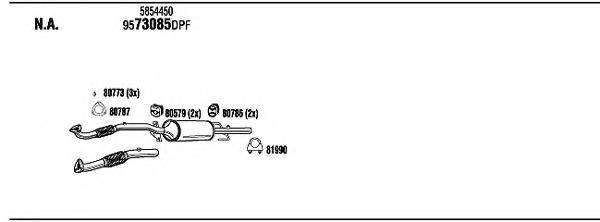 WALKER OPH22686B Система випуску ОГ