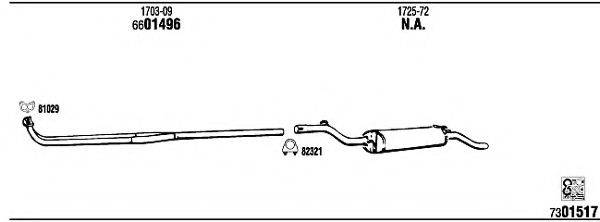 WALKER PE10004 Система випуску ОГ