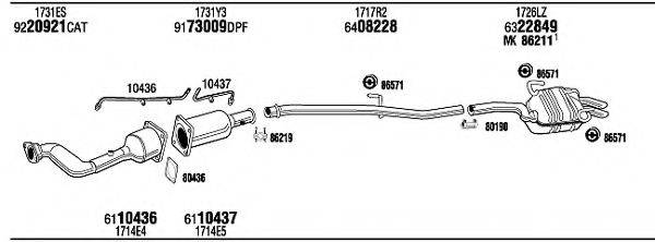 WALKER PEH16670AB Система випуску ОГ