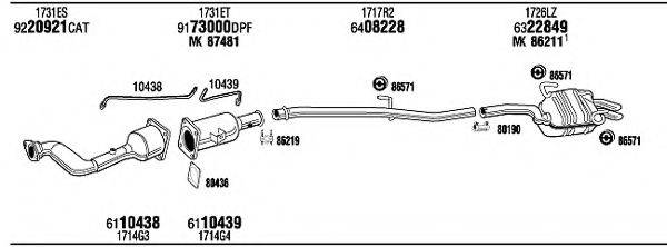 WALKER PEH16670BB Система випуску ОГ