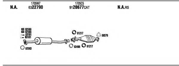 WALKER PET03734 Система випуску ОГ