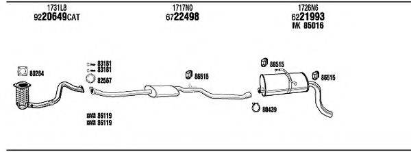 WALKER PET08217CB Система випуску ОГ