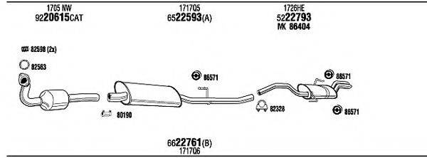 WALKER PET18278 Система випуску ОГ