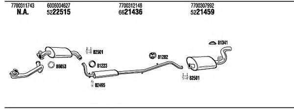 WALKER RE94067 Система випуску ОГ