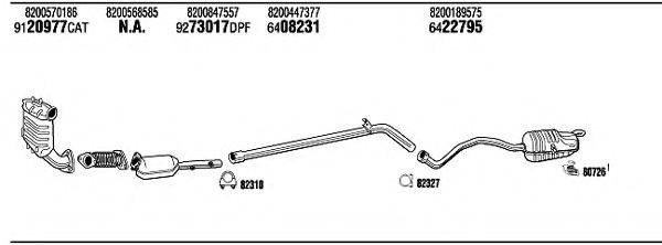 WALKER REH19040BB Система випуску ОГ