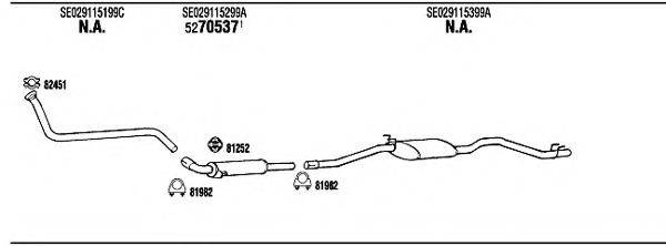 WALKER SE10604 Система випуску ОГ