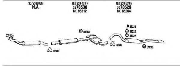 WALKER SE50004 Система випуску ОГ