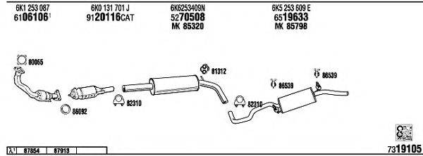 WALKER SE60003 Система випуску ОГ