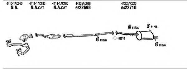 WALKER SU70019 Система випуску ОГ