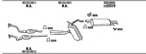 WALKER VW50933 Система випуску ОГ