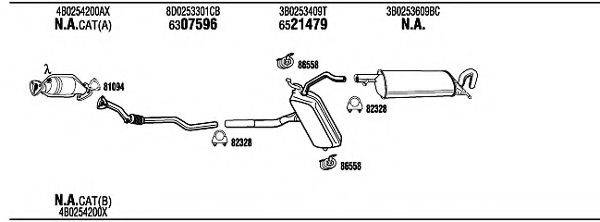 WALKER VWH05726A Система випуску ОГ