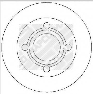 MAPCO 15706 гальмівний диск