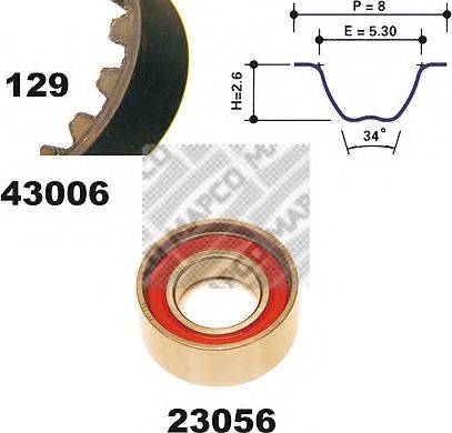 MAPCO 23006 Комплект ременя ГРМ