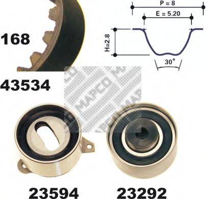 MAPCO 23534 Комплект ременя ГРМ