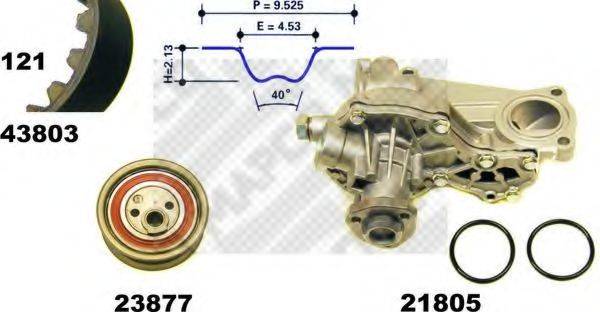 MAPCO 41814 Водяний насос + комплект зубчастого ременя