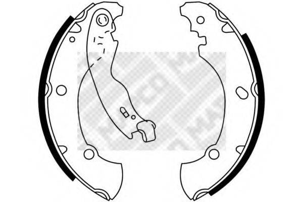 MAPCO 8138 Комплект гальмівних колодок