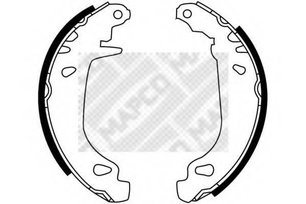 MAPCO 8406 Комплект гальмівних колодок