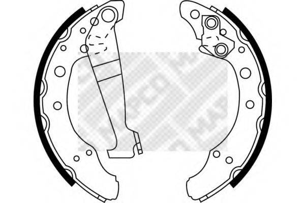 MAPCO 8778 Комплект гальмівних колодок